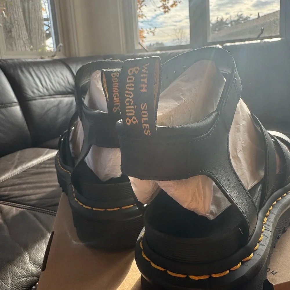 Dr. Martens Black Strappy Footwear - Picture 6 of 16